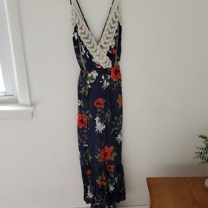 High low blue maxi dress